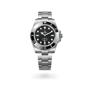 Rolex Submariner in Oystersteel with a black dial, black ceramic and platinum bezel, and Oyster bracelet - Gandelman
