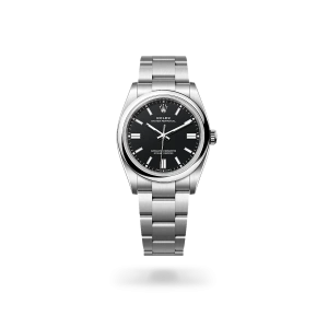 Rolex Oyster Perpetual 36 in Oystersteel with a Black dial, domed  bezel, and Oyster bracelet - Gandelman