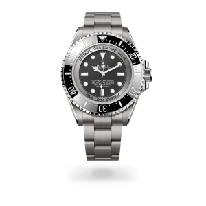 Rolex Deepsea Challenge in RLX titanium with an intense black dial, Cerachrom insert in ceramic and platinum bezel, and Oyster bracelet - Gandelman