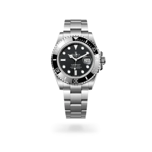 Rolex Submariner Date in Oystersteel with a black dial, black ceramic and platinum bezel, and Oyster bracelet - Gandelman