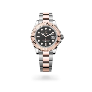 Rolex Yacht-Master 40 in Oystersteel and Everose gold with an intense black dial, Everose gold bezel, and Oyster bracelet - Gandelman