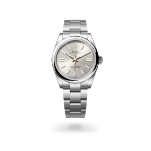 Rolex Oyster Perpetual 41  in Oystersteel with a silver dial, domed  bezel, and Oyster bracelet - Gandelman