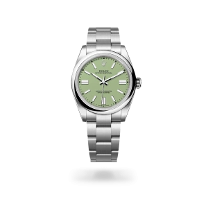 Rolex Oyster Perpetual 41 in Oystersteel with a pistachio dial, domed  bezel, and Oyster bracelet - Gandelman