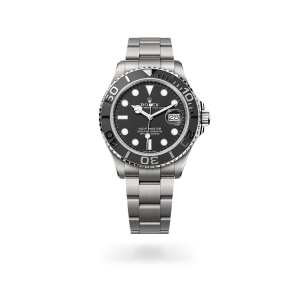 Rolex Yacht-Master 42 in RLX titanium with an intense black dial, matt black Cerachrom insert in ceramic bezel, and Oyster bracelet - Gandelman