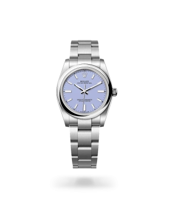 Rolex Oyster Perpetual 34 in Oystersteel with a pistachio dial, domed  bezel, and Oyster bracelet - Gandelman