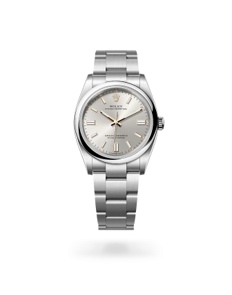 Rolex Oyster Perpetual 36 in Oystersteel with a Silver dial, domed  bezel, and Oyster bracelet - Gandelman