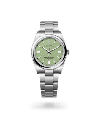 Rolex Oyster Perpetual 36 in Oystersteel with a pistachio dial, domed  bezel, and Oyster bracelet - Gandelman