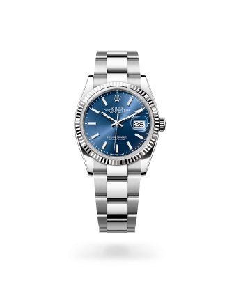 Rolex Datejust 36 in Oystersteel with a Bright blue dial, Oyster bracelet - Gandelman