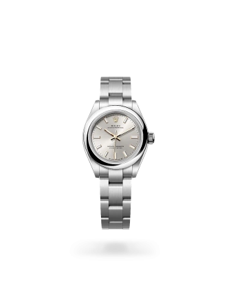 Rolex Oyster Perpetual 28 in Oystersteel with a silver dial, domed  bezel, and Oyster bracelet - Gandelman