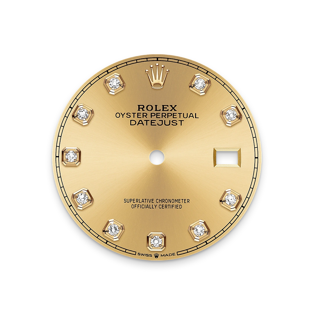 Rolex Datejust 36 in Oystersteel with a pistachio dial, domed  bezel and gold, Jubilee bracelet - Gandelman