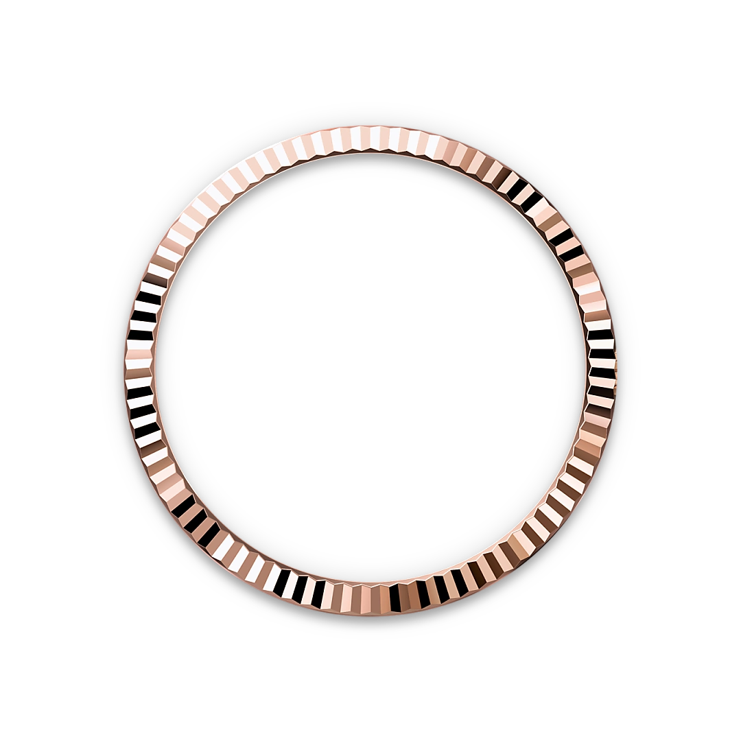 Rolex Datejust 36 in Oystersteel and Everose gold with a Chocolate dial with diamonds, fluted bezel, and Oyster bracelet - Gandelman Rolex Datejust 36 in Oystersteel and Everose gold with a Chocolate dial with diamonds, fluted bezel, and Oyster bracelet - Gandelman