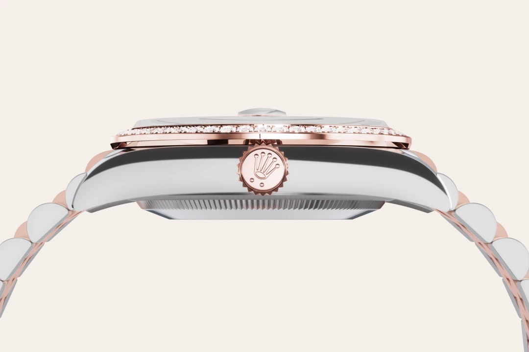 Rolex Datejust 36 in Oystersteel, Everose gold and diamonds with a Slate set with diamonds dial, diamond-set bezel, Jubilee bracelet m126281rbr-0035 - Gandelman Rolex Datejust 36 in Oystersteel, Everose gold and diamonds with a Slate set with diamonds dial, diamond-set bezel, Jubilee bracelet m126281rbr-0035 - Gandelman