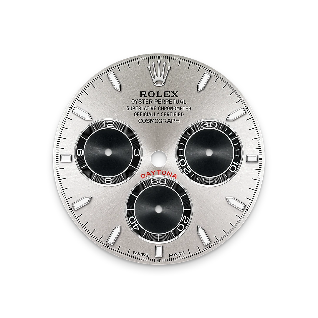Rolex Cosmograph Daytona in white gold with a Steel and bright black dial, Oyster bracelet, m126509-0003 - Gandelman