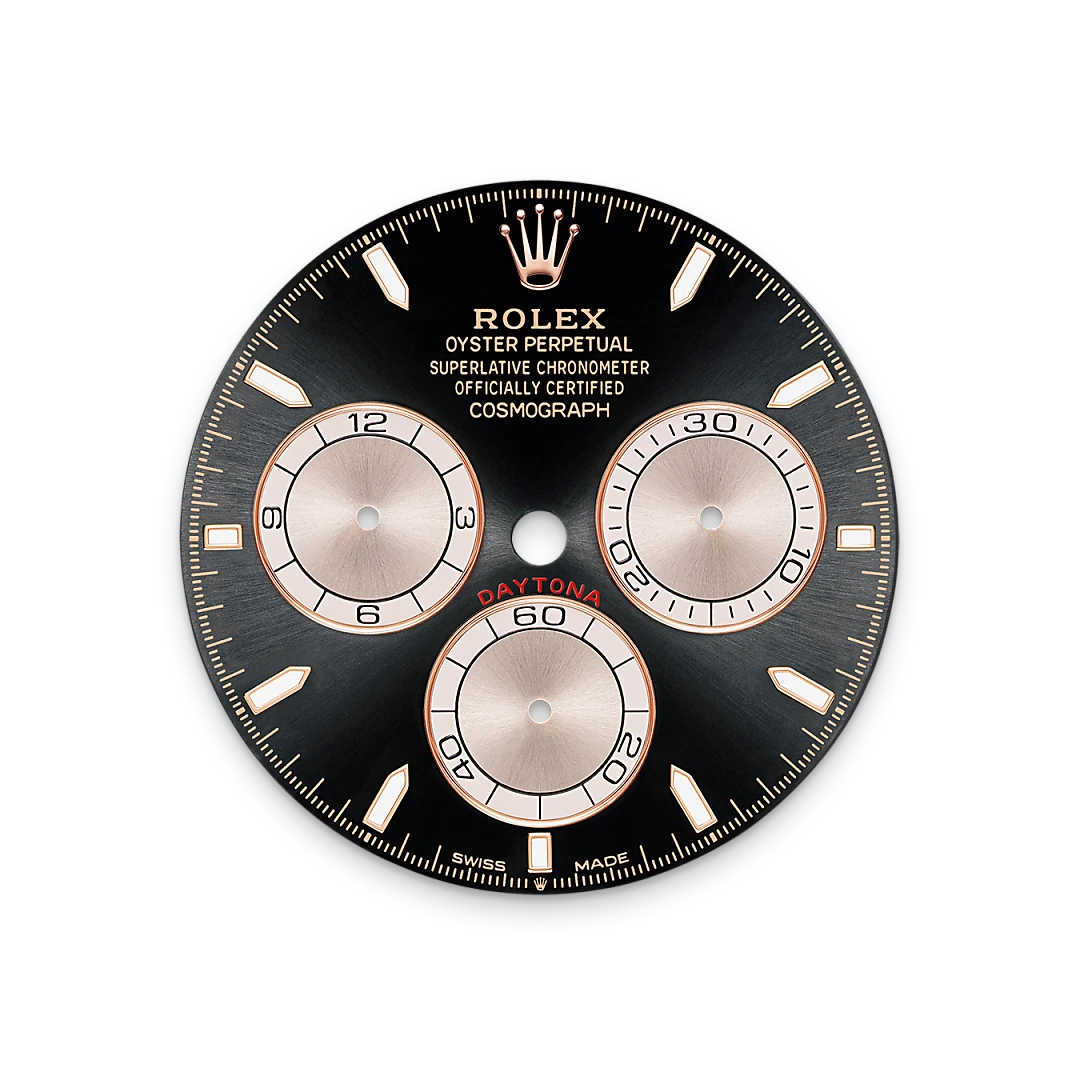 Rolex Cosmograph Daytona in Everose gold with a Bright black and Sundust dial, Oysterflex bracelet, m126515ln-0002 - Gandelman Rolex Cosmograph Daytona in Everose gold with a Bright black and Sundust dial, Oysterflex bracelet, m126515ln-0002 - Gandelman