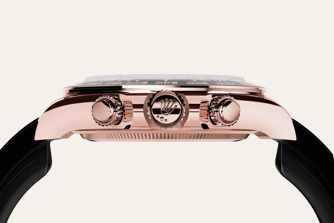 Rolex Cosmograph Daytona in Everose gold with a Bright black and Sundust dial, Oysterflex bracelet, m126515ln-0002 - Gandelman Rolex Cosmograph Daytona in Everose gold with a Bright black and Sundust dial, Oysterflex bracelet, m126515ln-0002 - Gandelman