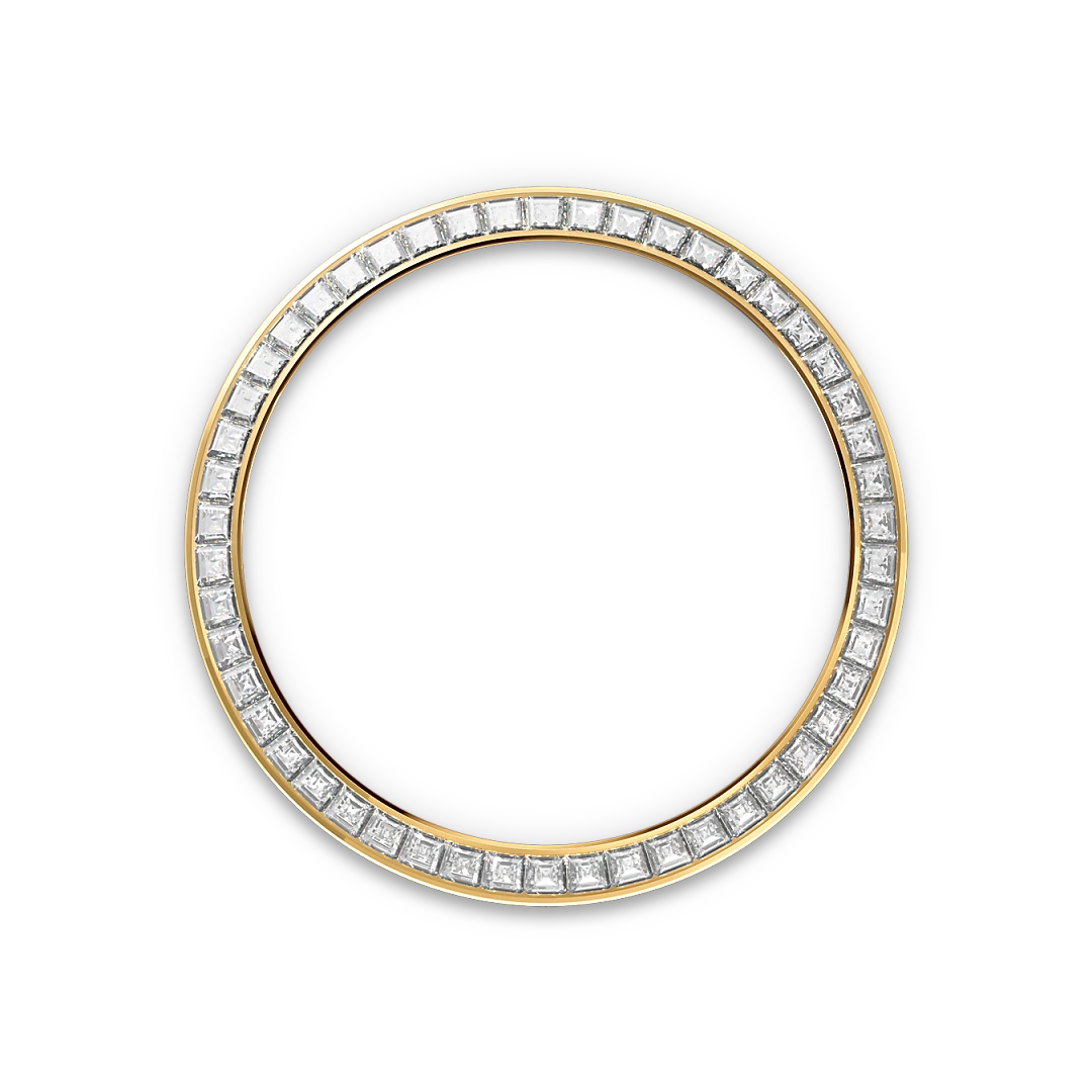 Rolex Day-Date 40 in yellow gold and diamonds with a Green ombré dial, Diamond-set bezel and President bracelet, m228398tbr-0042 - Gandelman