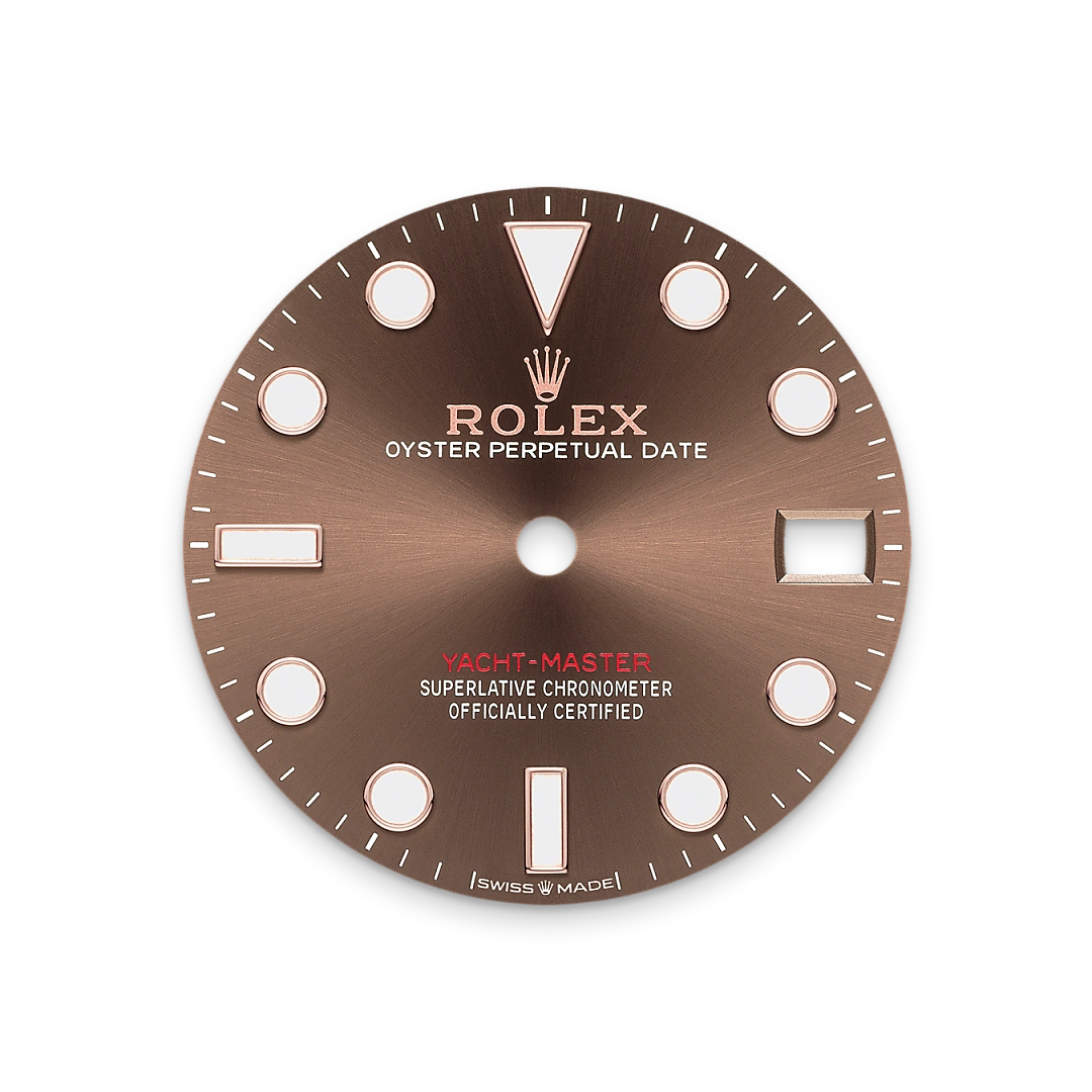Rolex Yacht-Master 37 in Oystersteel and Everose gold with a Chocolate dial, gold bezel, and Oyster bracelet, m268621-0003 - Gandelman Rolex Yacht-Master 37 in Oystersteel and Everose gold with a Chocolate dial, gold bezel, and Oyster bracelet, m268621-0003 - Gandelman