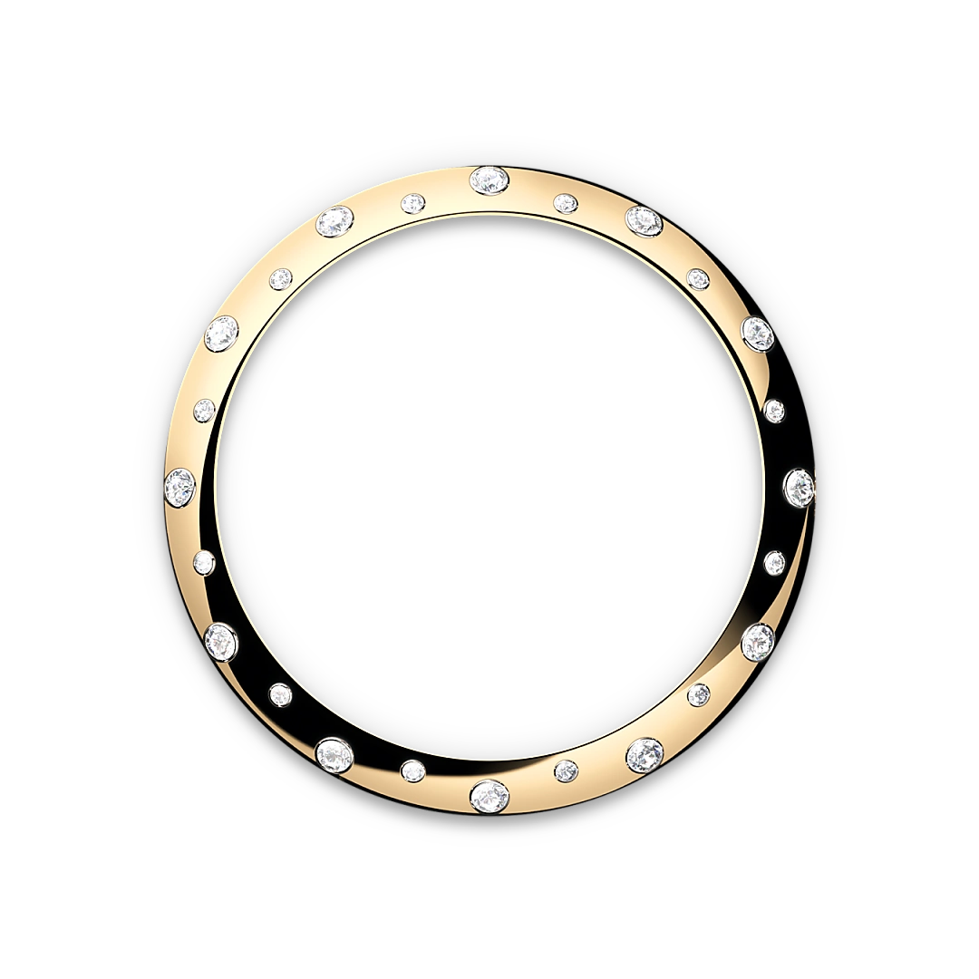 Rolex Datejust 31 in Oystersteel, yellow gold and diamonds with an Olive green Domed, set with diamonds dial, and Oyster bracelet, m278343rbr-0015 - Gandelman
