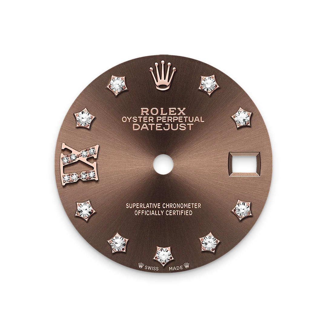 Rolex Lady-Datejust in gold and diamonds, m279135rbr-0001 - Gandelman