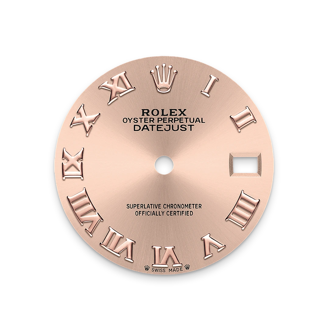 Rolex Lady-Datejust in Oystersteel and Everose gold with a Rosé-colour dial, fluted bezel, and Jubilee bracelet, m279171-0025 - Gandelman