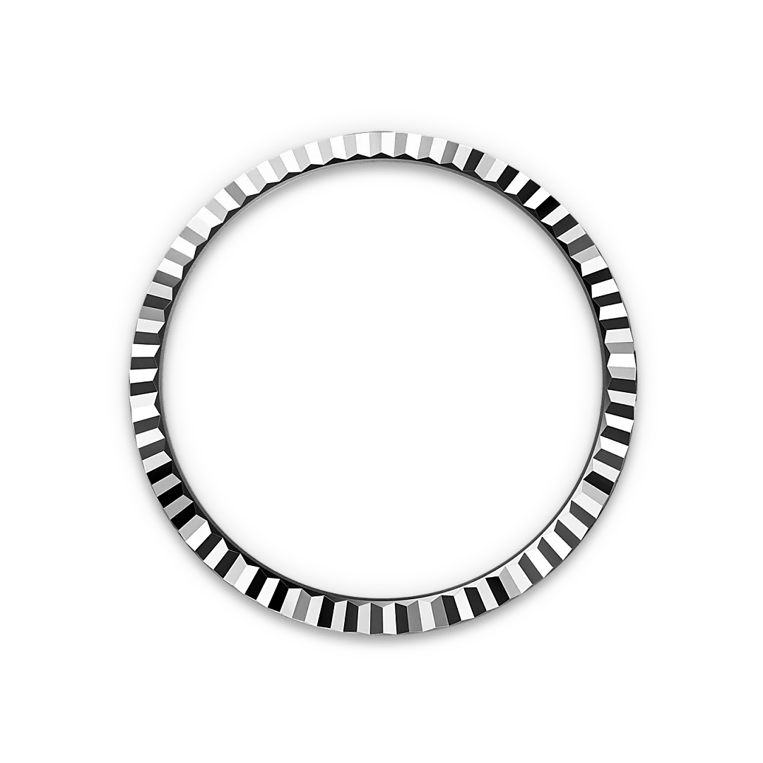 Rolex Land-Dweller 40 in Oystersteel and white gold with an Intense white dial, fluted bezel, and flat Jubilee bracelet, m127334-0001 - Gandelman