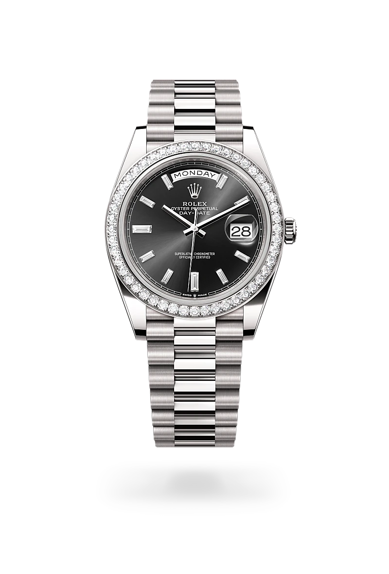 Rolex Day Date 40 in white gold and diamonds M228349RBR 0003